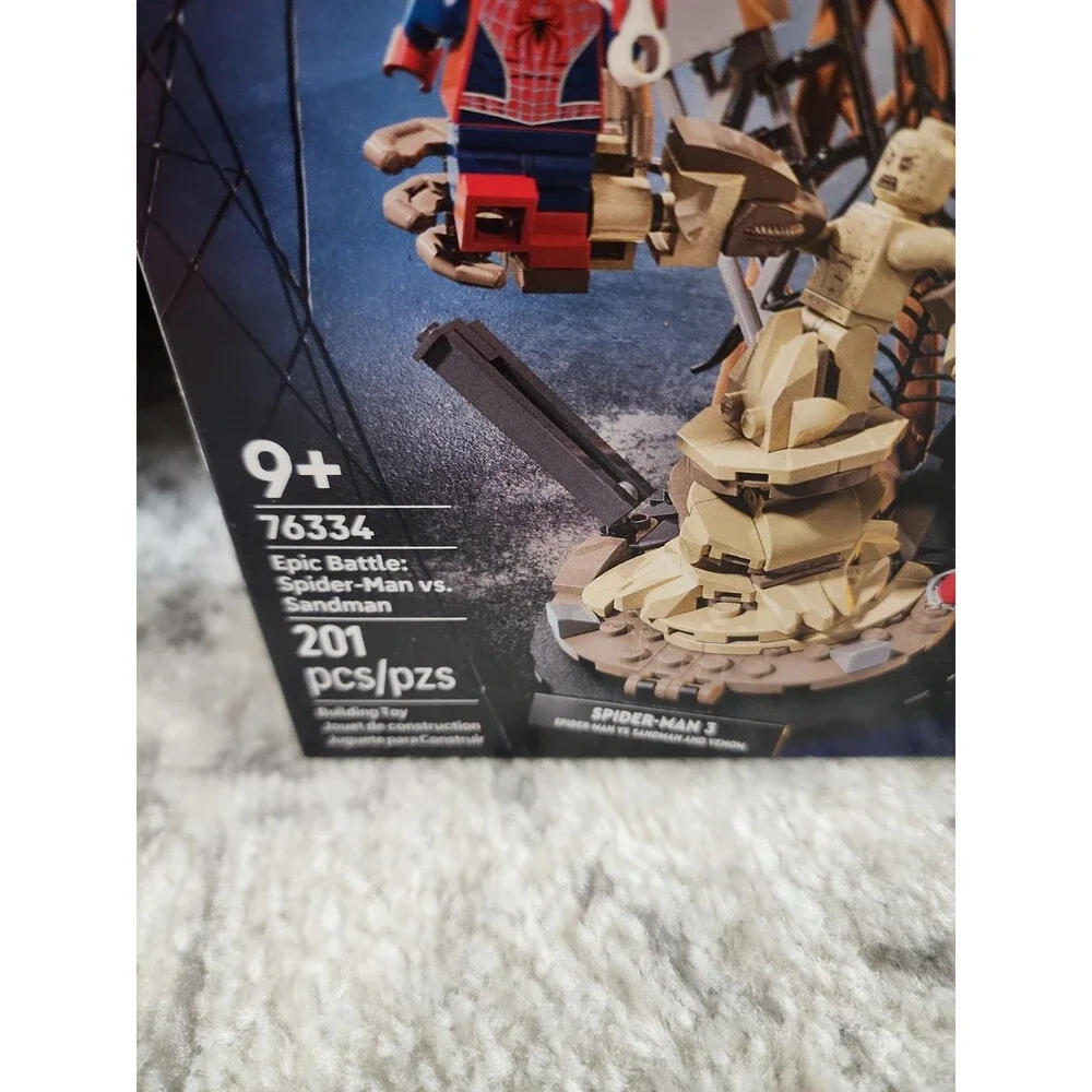 LEGO Marvel Epic Battle Spider-Man vs. Sandman Building Toy Set, 201 Pieces,